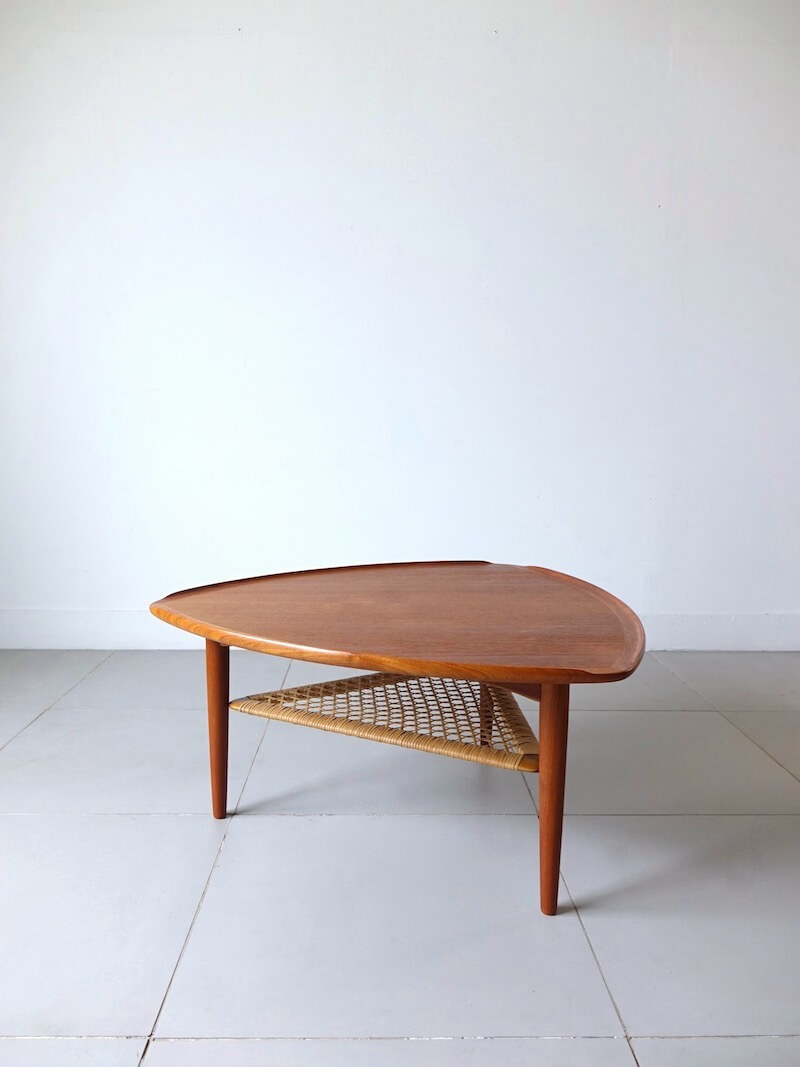 Triangular table by Poul Jensen for CFC Silkeborg