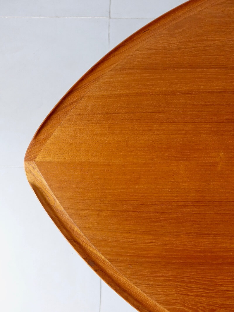 Triangular table by Poul Jensen for CFC Silkeborg