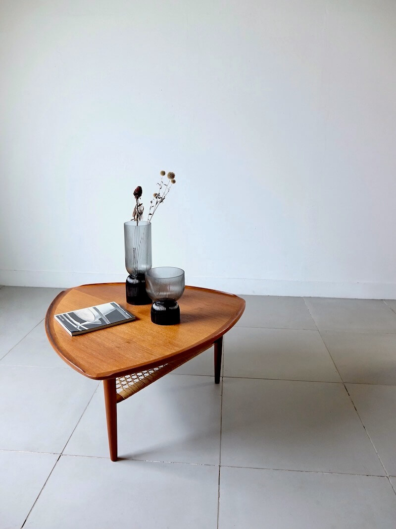 Triangular table by Poul Jensen for CFC Silkeborg