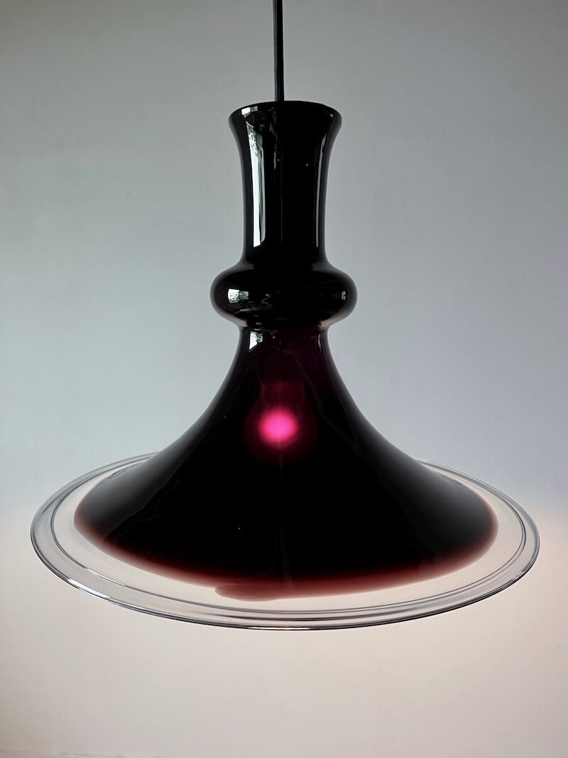 Glass Pendant Lamp “Etude” by Michael Bang for Holmegaard