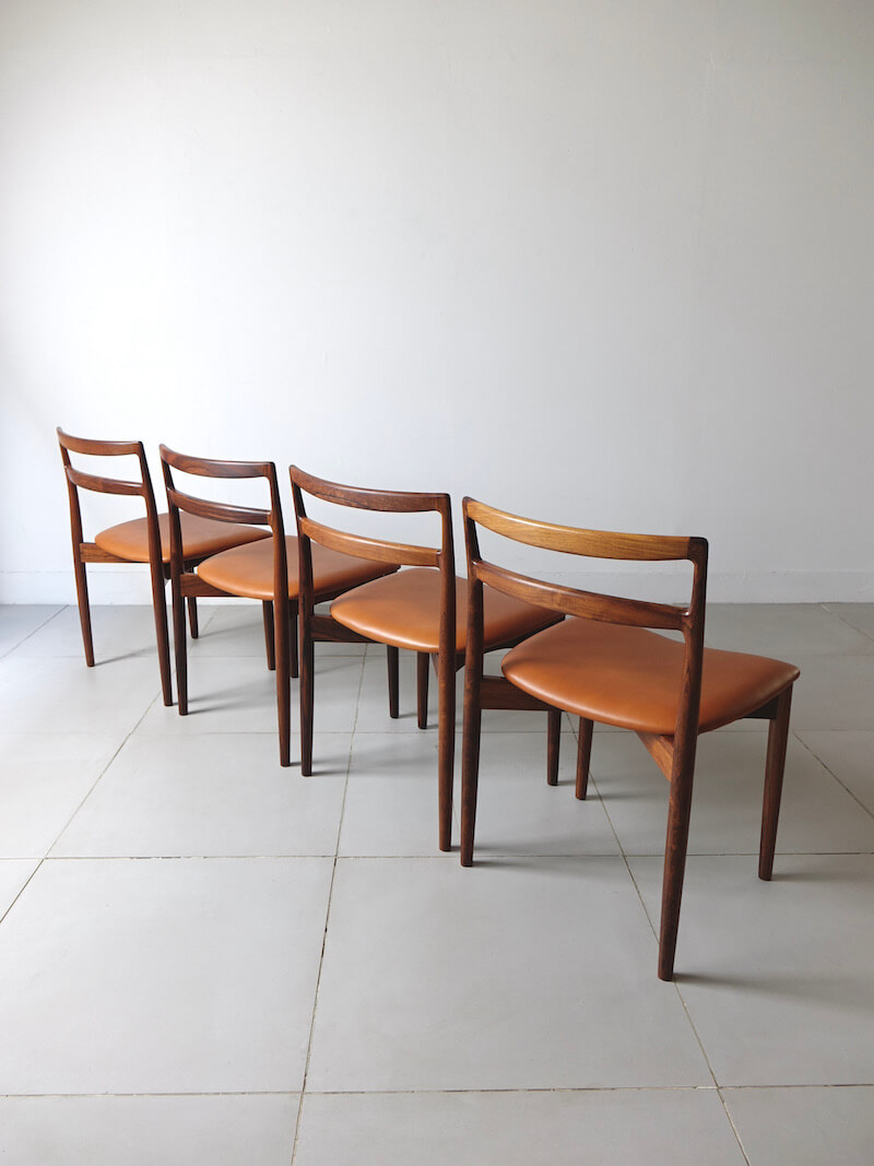 Dining chairs model.61 by Harry Ostergaard for Randers Møbelfabrik