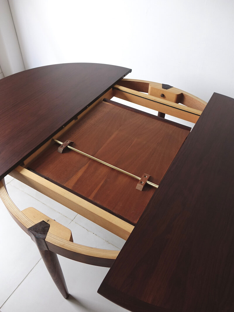 Rosewood dining table model.15 by N.O. Moller for J.L.Møller