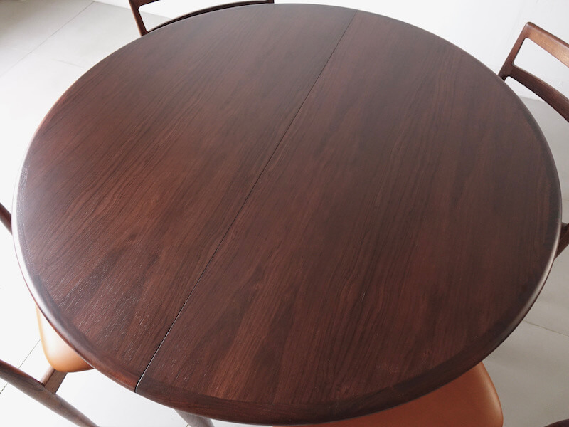 Rosewood dining table model.15 by N.O. Moller for J.L.Møller Rosewood dining table model.15 by N.O. Moller for J.L.Møller