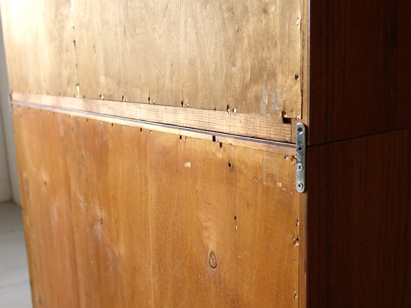 Danish anonymous teak bookcase with bellows Danish anonymous teak bookcase with bellows