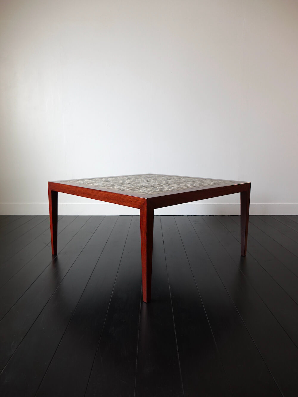 Coffee table by Haslev with Royal Copenhagen Coffee table by Haslev with Royal Copenhagen