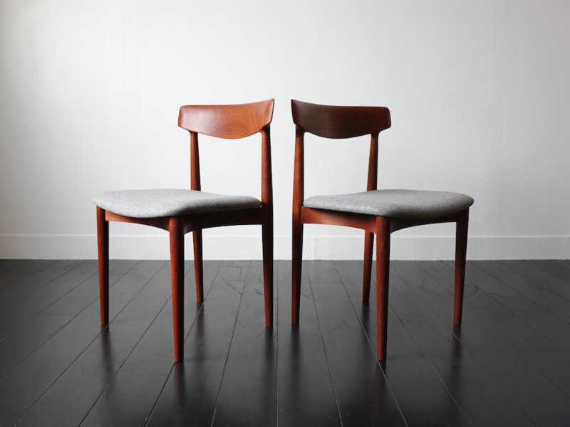 Model.532 Dining chairs by Knud Faerch for Slagelse Møbelvaerk