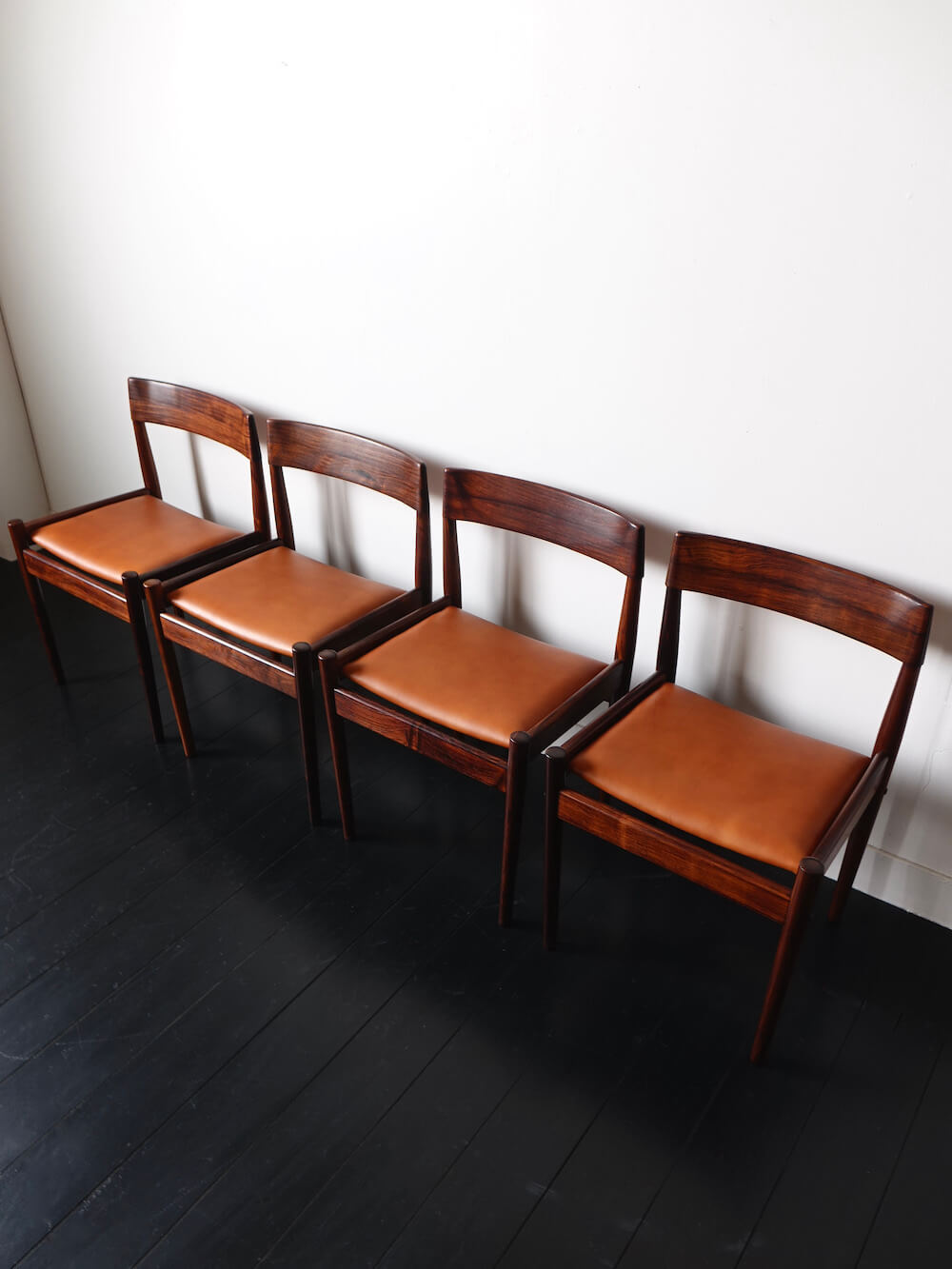 Dining chairs PJ 3-2 by Grete Jalk for P. Jeppesen Møbelfabrik