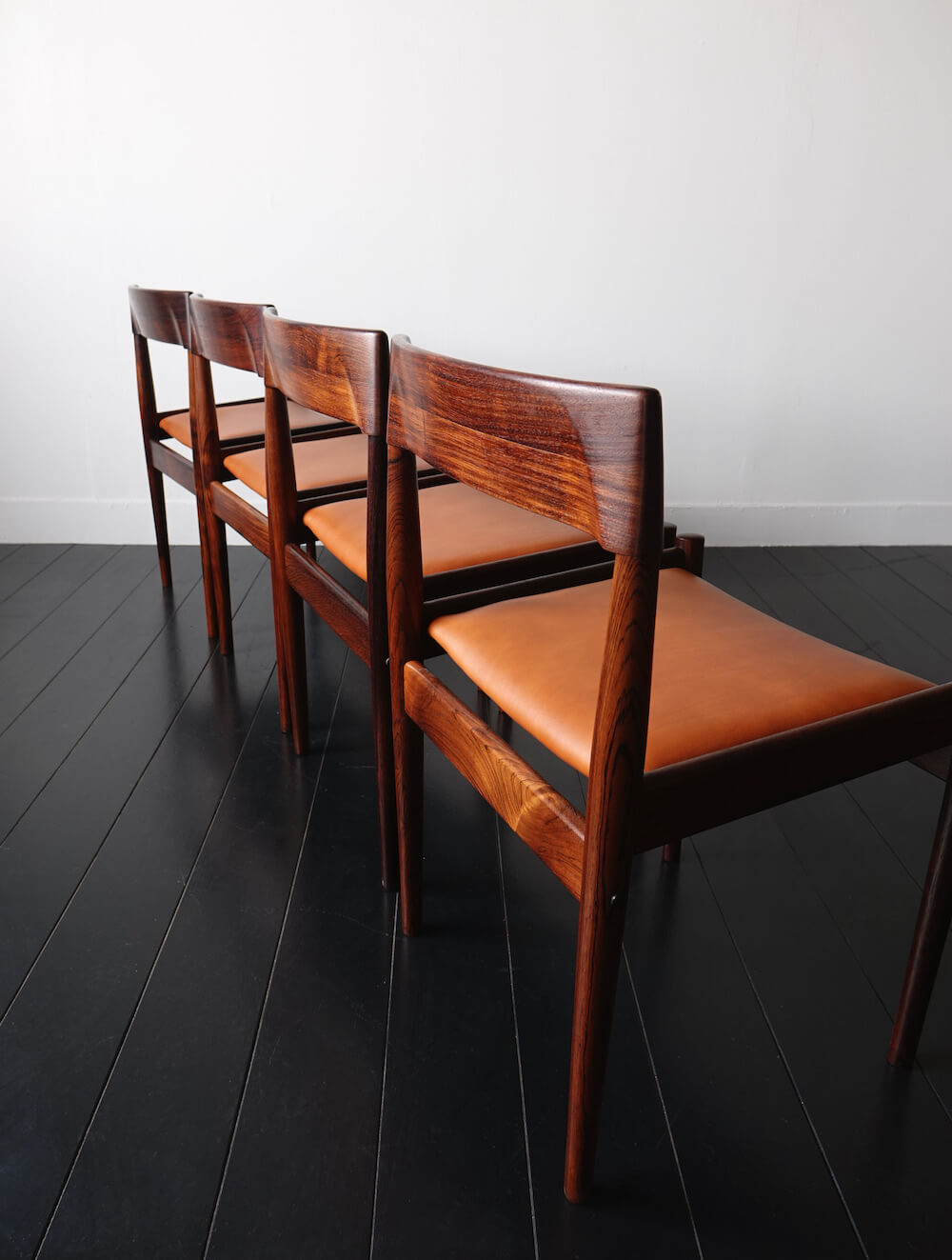 Dining chairs PJ 3-2 by Grete Jalk for P. Jeppesen Møbelfabrik