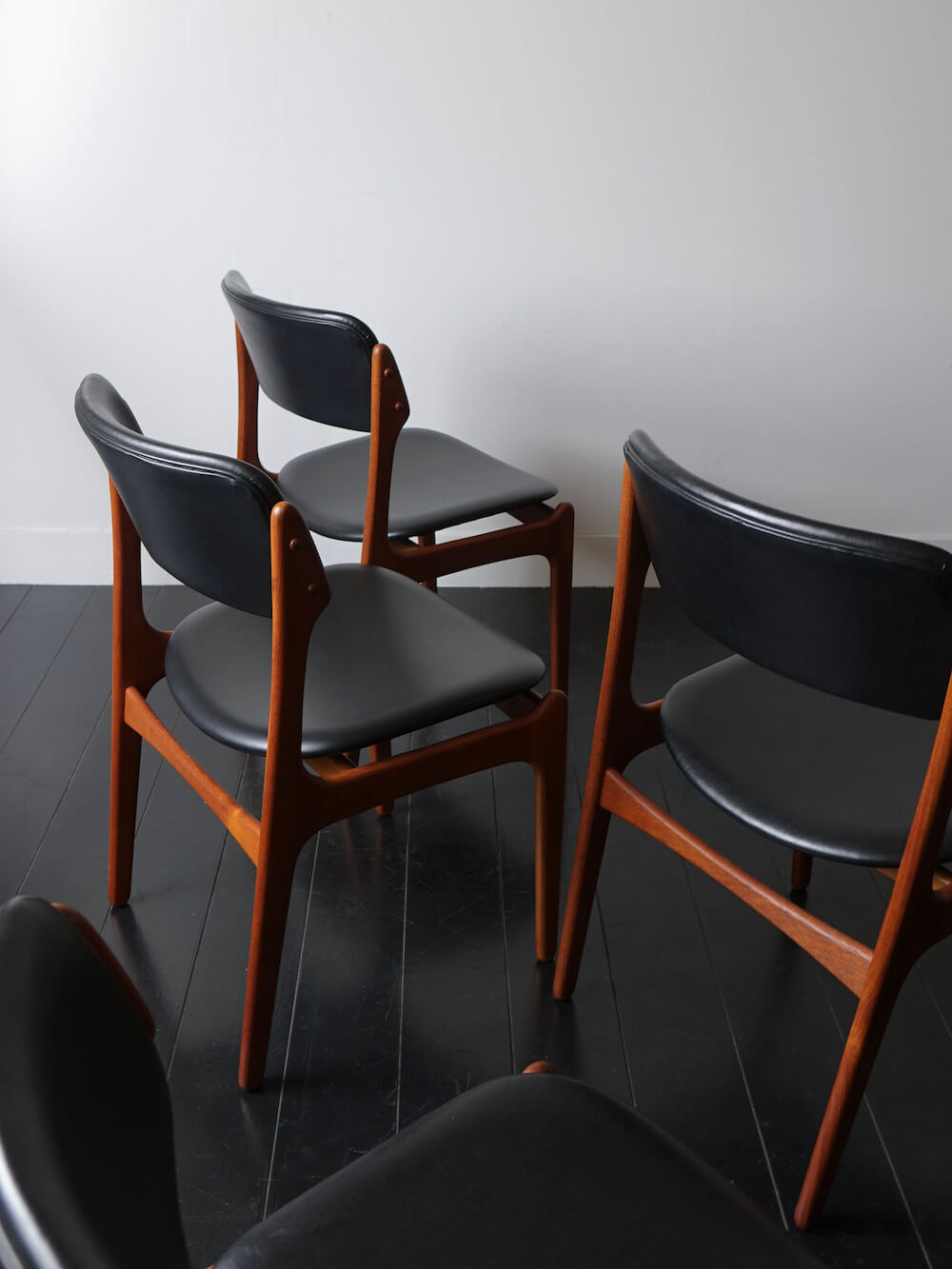 Dining chairs Model.49 by Erik Buch for O.D.Møbler