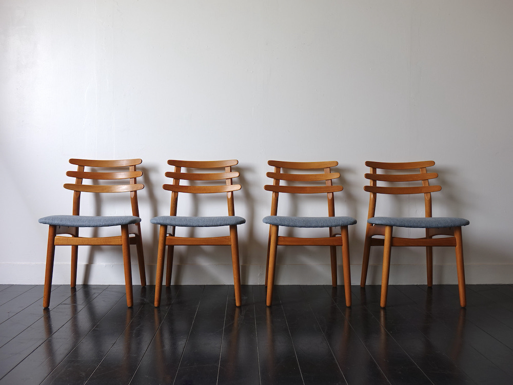 Dining Chairs J48 by Poul M Volther for FDB Mobler