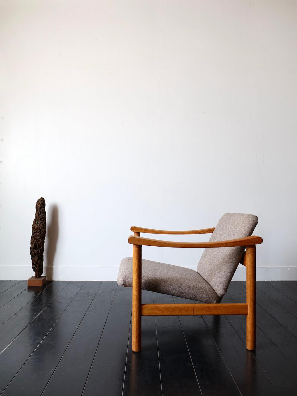 “GE280” Easy chair by Hans J. Wagner for GETAMA