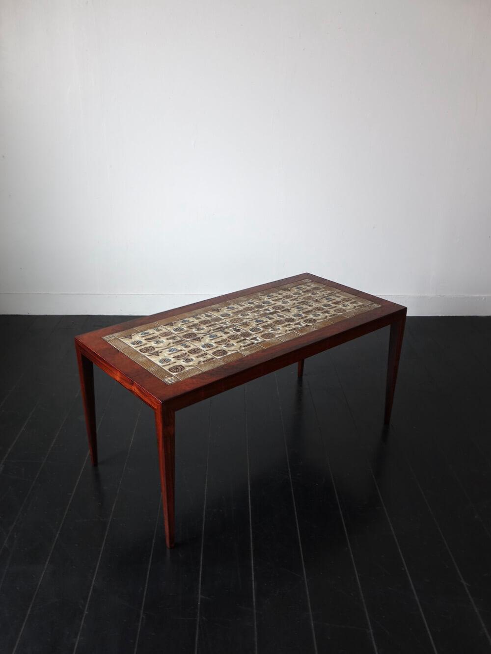 2307D160_11 BACA Coffee table by Haslev with Royal Copenhagen