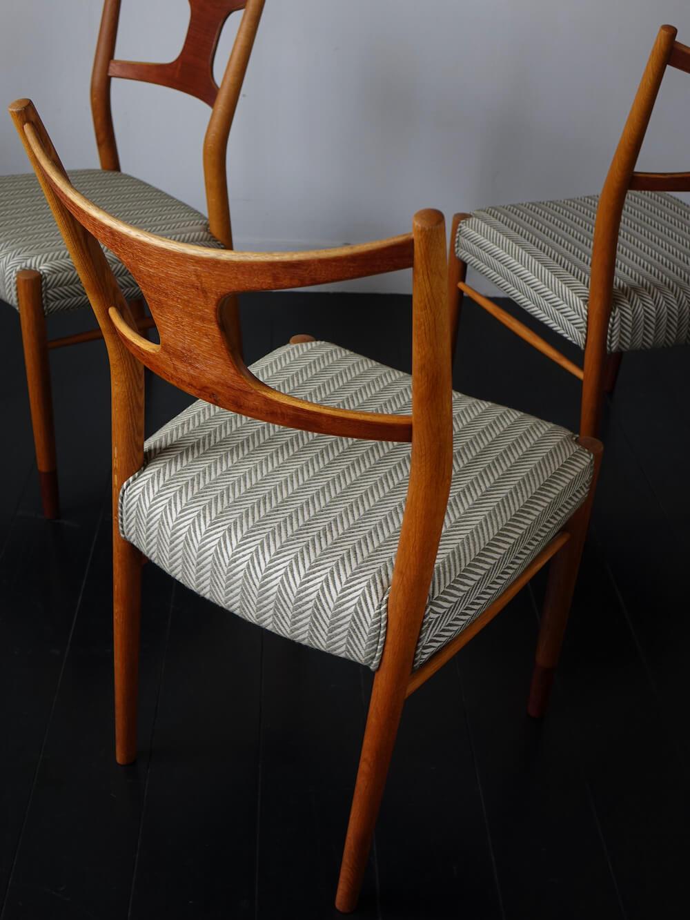 Model.46 Dining chairs by Kurt Østervig for Randers Møbelfabrik
