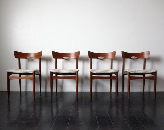 Rare danish dining chairs by Bramin