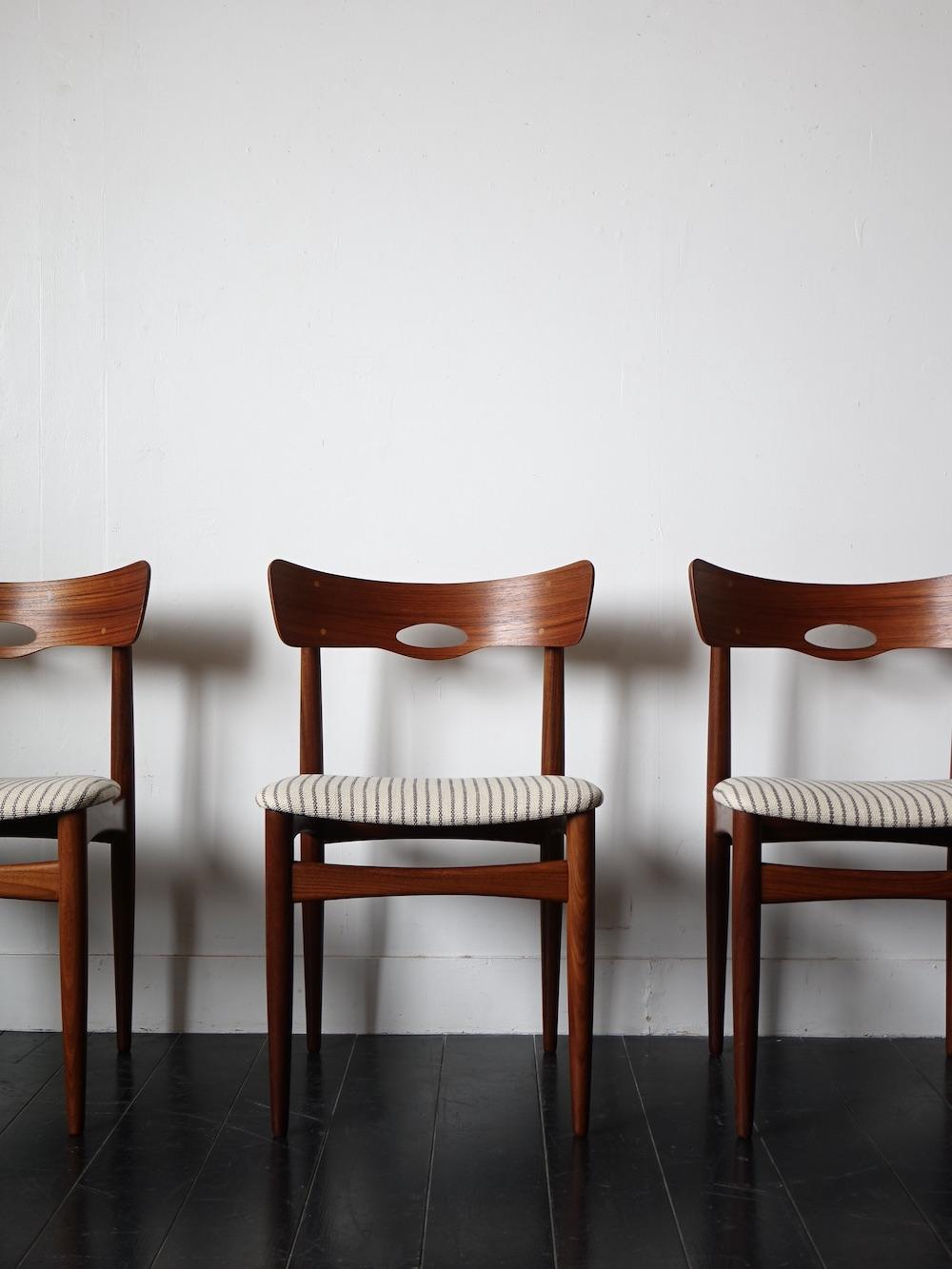 Rare danish dining chairs by Bramin