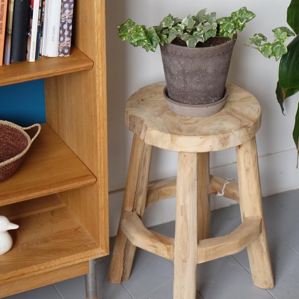 Teak wood stool by Affari Of Sweden - Bellbet
