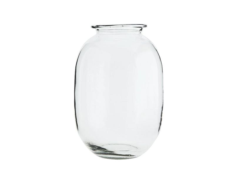 Round glass vase by Madam Stoltz