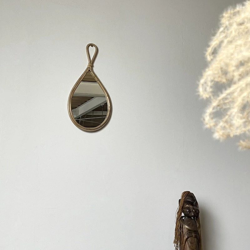 ms30_8 Bamboo oval mirror by Madam Stoltz