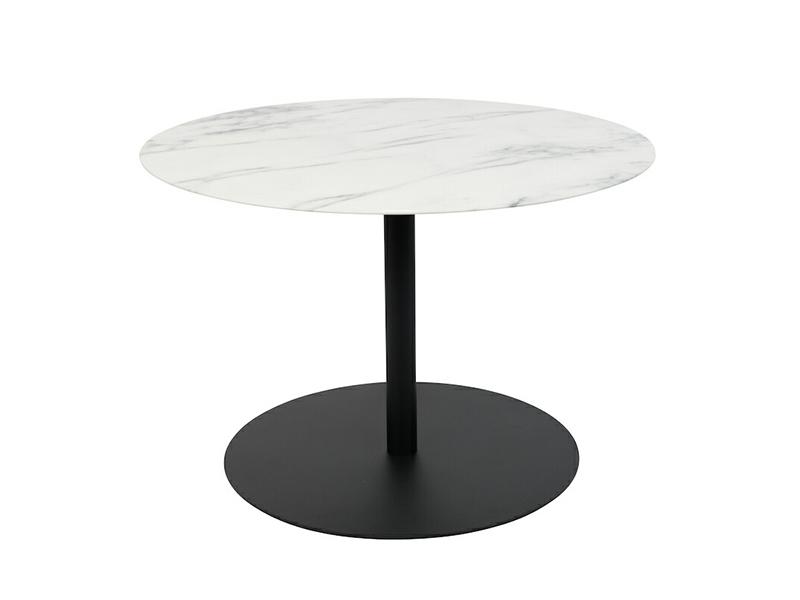 Snow side table M marble by ZUIVER