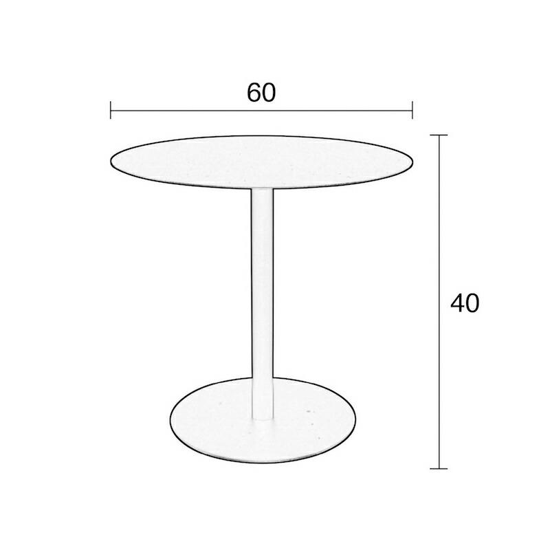 Snow side table M marble by ZUIVER Snow side table M marble by ZUIVER