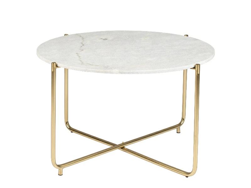 TIMPA MARBLE COFFEE TABLE (WHITE) by ZUIVER