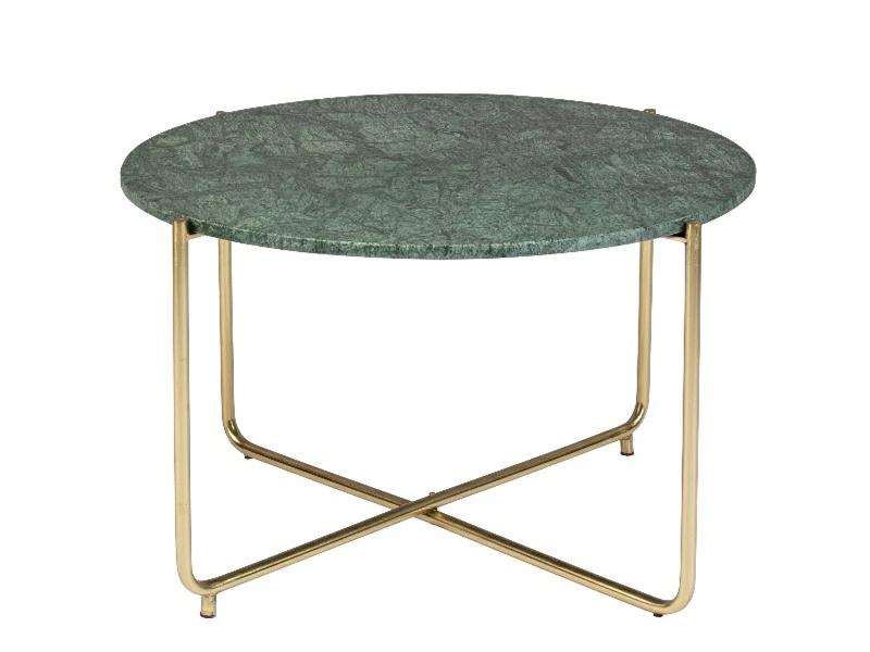 TIMPA MARBLE COFFEE TABLE (GREEN) by ZUIVER
