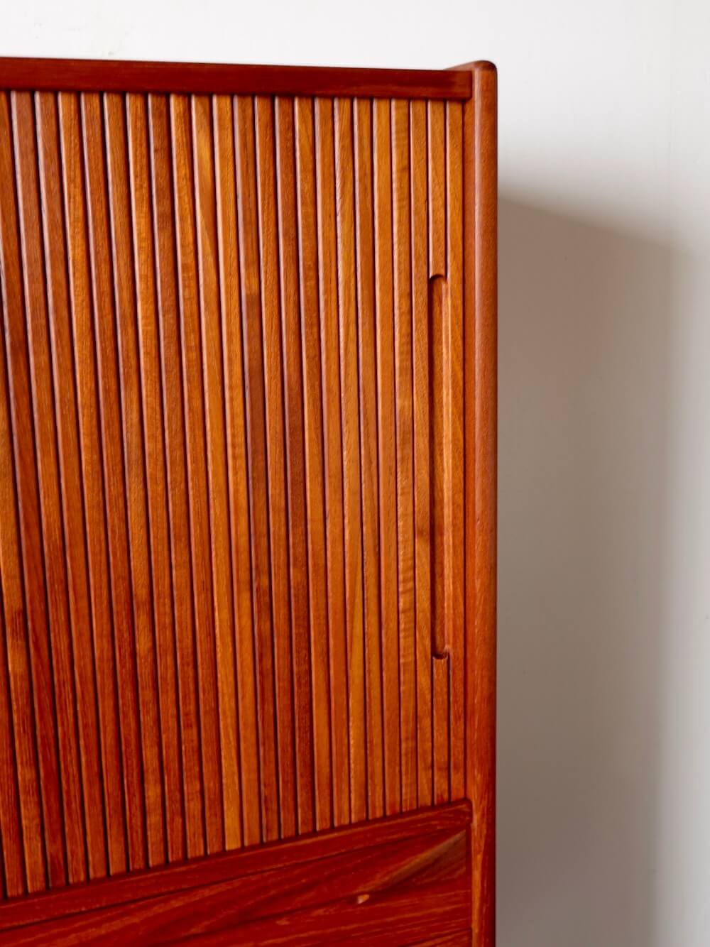 Cabinet with tamboured doors by Ib Kofod Larsen for Fredericia Cabinet with tamboured doors by Ib Kofod Larsen for Fredericia