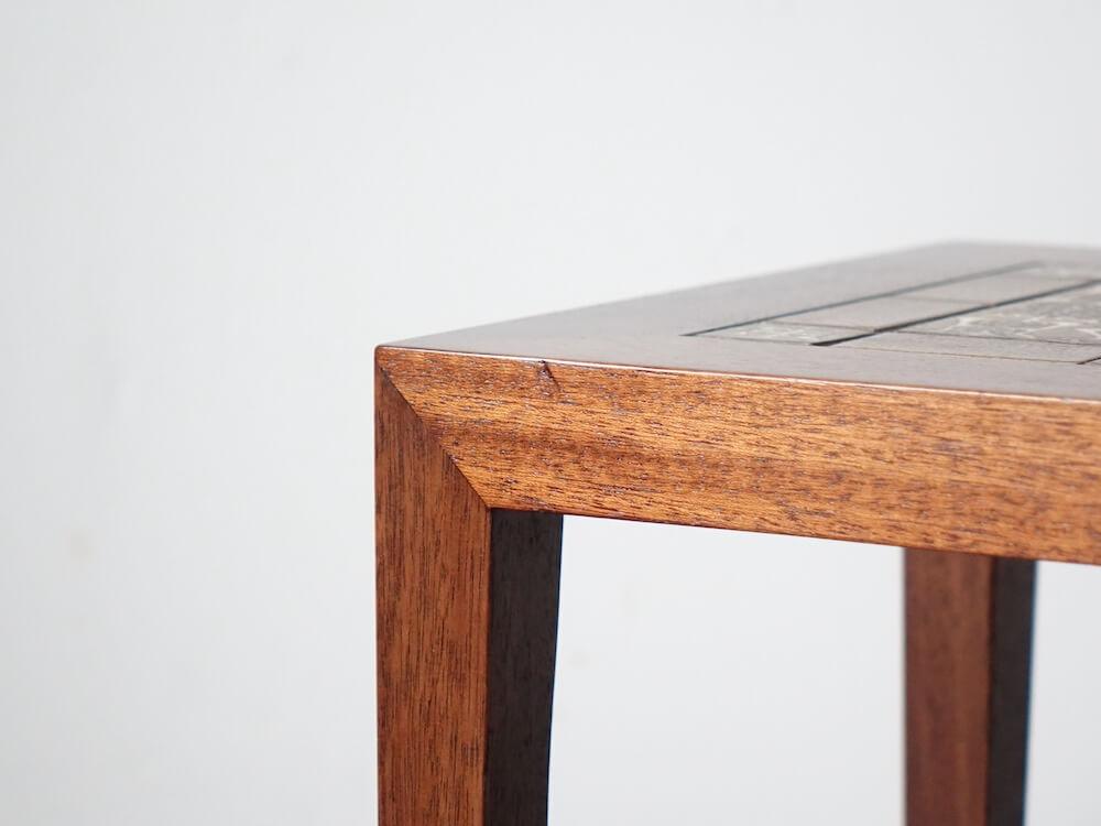 Side Table by Severin Hansen Jr.(table) & Nils Thorsson(tile) for Haslev & Royal Copenhagen Side Table by Severin Hansen Jr.(table) & Nils Thorsson(tile) for Haslev & Royal Copenhagen