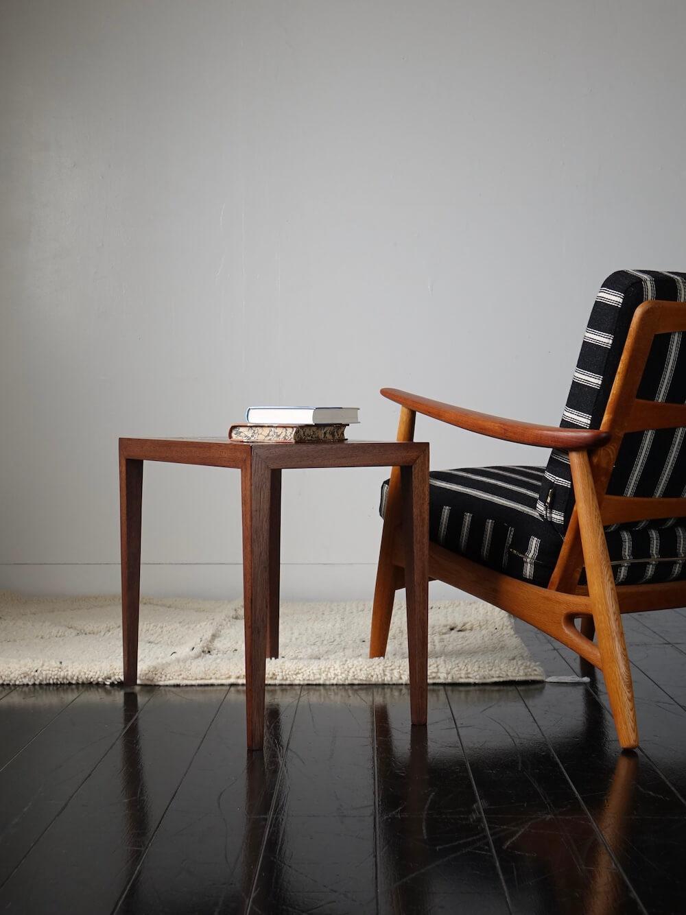 Side Table by Severin Hansen Jr.(table) & Nils Thorsson(tile) for Haslev & Royal Copenhagen Side Table by Severin Hansen Jr.(table) & Nils Thorsson(tile) for Haslev & Royal Copenhagen