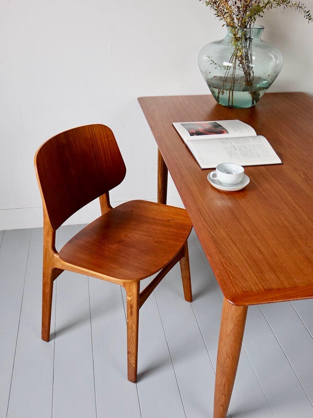 ”Model.155” Dining Chair by Borge Mogensen for Soborg Mobelfabrik ”Model.155” Dining Chair by Borge Mogensen for Soborg Mobelfabrik