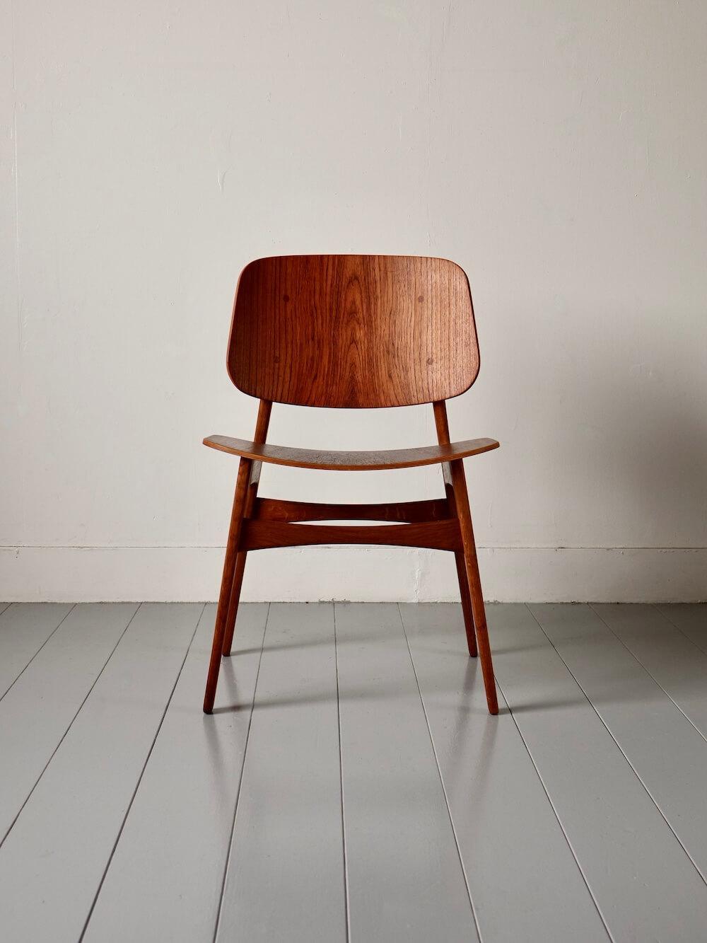 ”Model.155” Dining Chair by Borge Mogensen for Soborg Mobelfabrik ”Model.155” Dining Chair by Borge Mogensen for Soborg Mobelfabrik