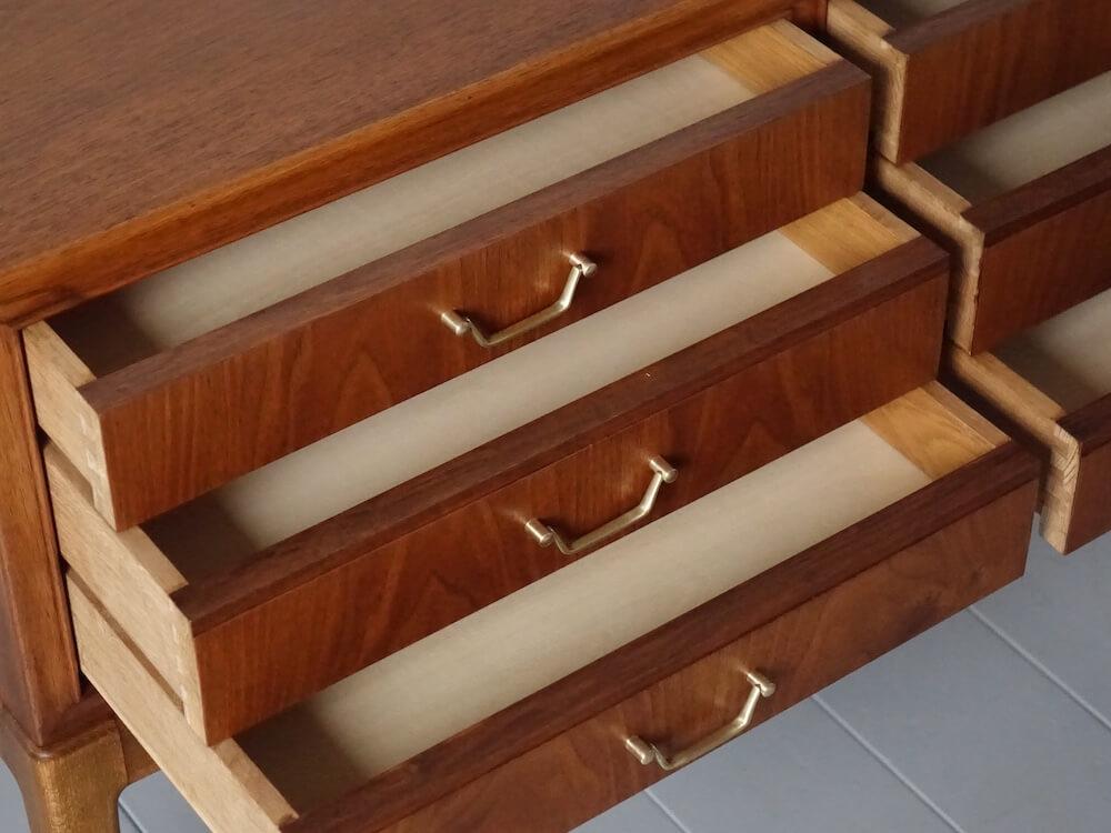 Vintage Low Chest with Mahogany