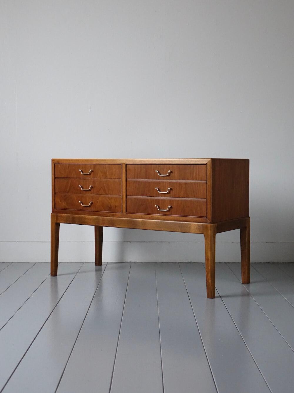 Vintage Low Chest with Mahogany