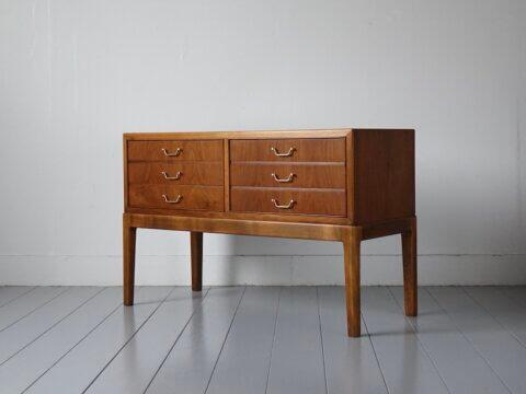 Vintage Low Chest with Mahogany