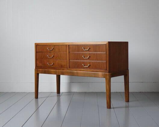 Vintage Low Chest with Mahogany