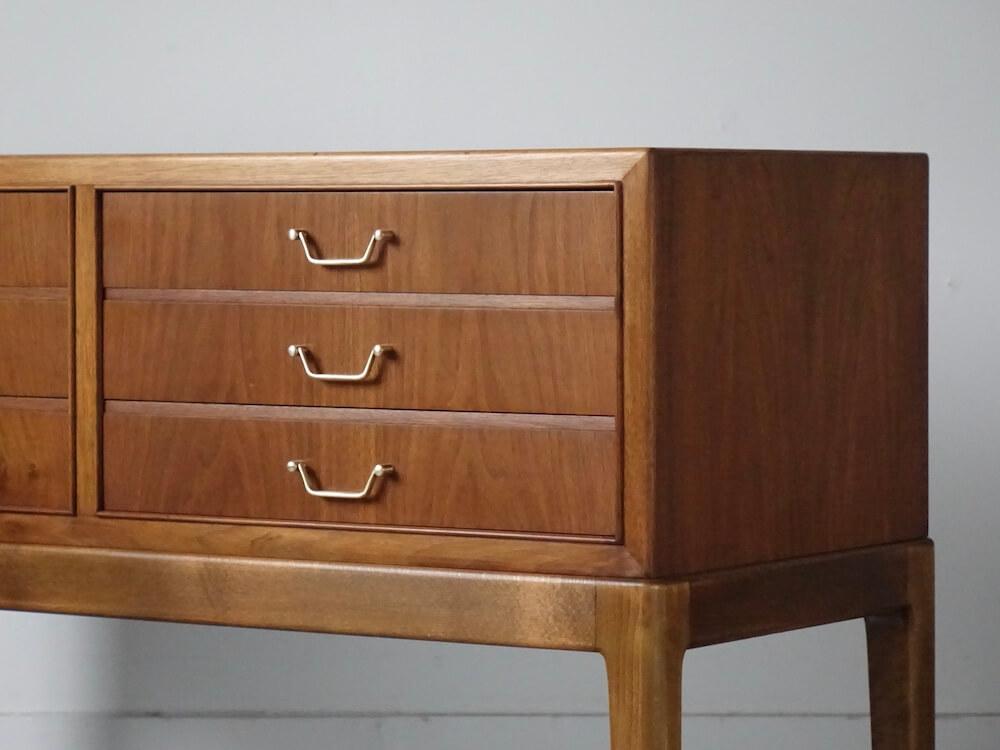 Vintage Low Chest with Mahogany