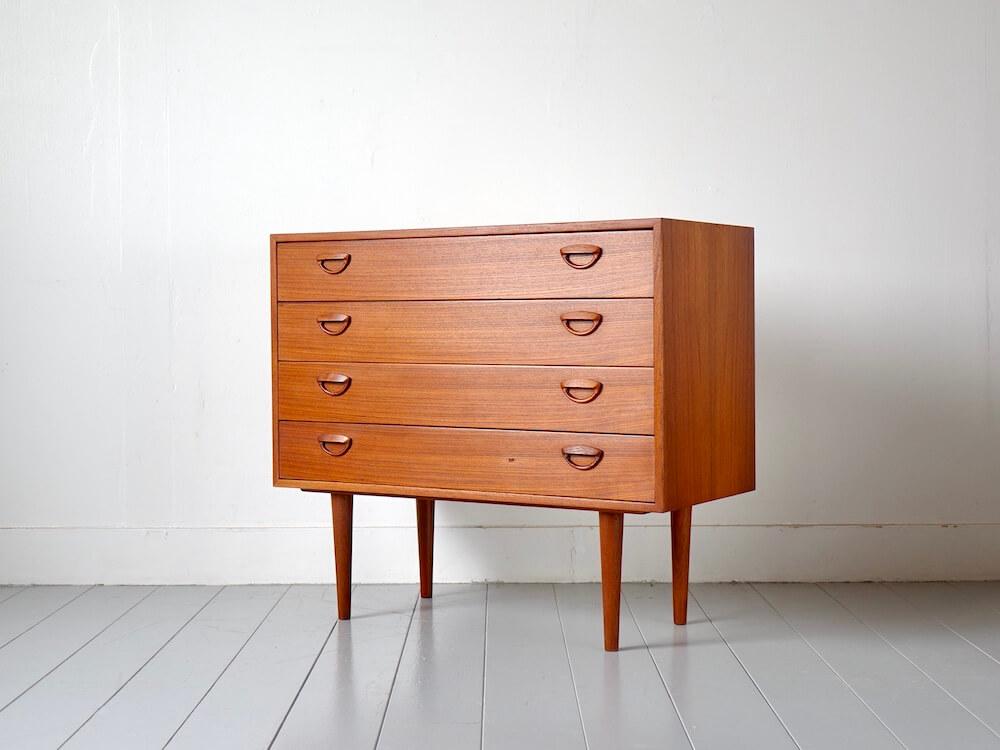 Vintage Teak 4-Drawer Chest by Kai Kristiansen for FM Møbler