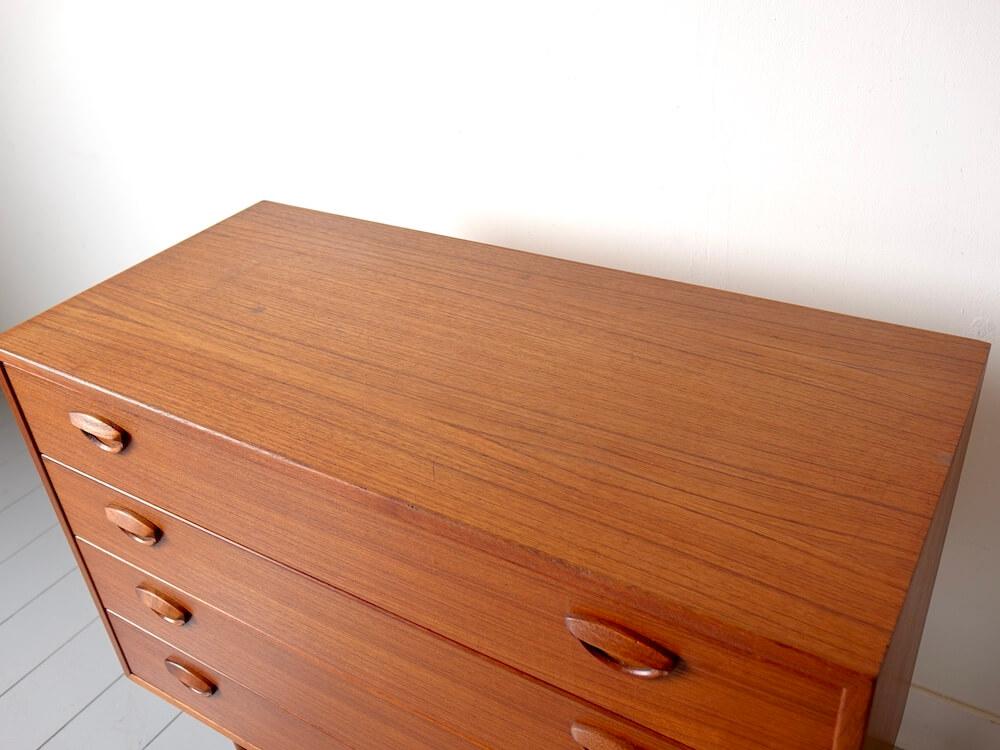 Vintage Teak 4-Drawer Chest by Kai Kristiansen for FM Møbler Vintage Teak 4-Drawer Chest by Kai Kristiansen for FM Møbler