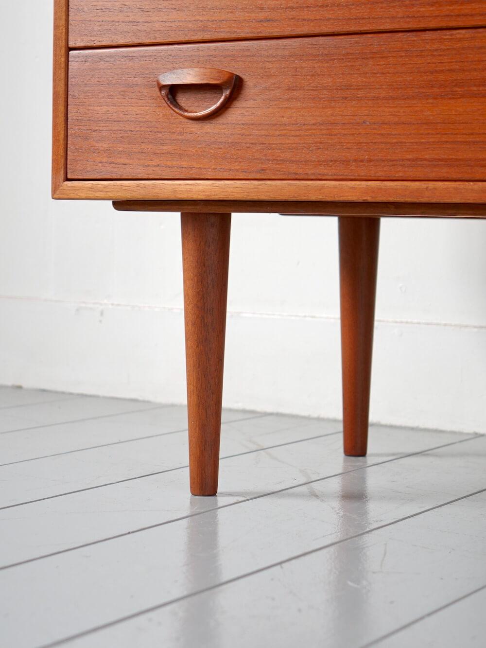 Vintage Teak 4-Drawer Chest by Kai Kristiansen for FM Møbler Vintage Teak 4-Drawer Chest by Kai Kristiansen for FM Møbler