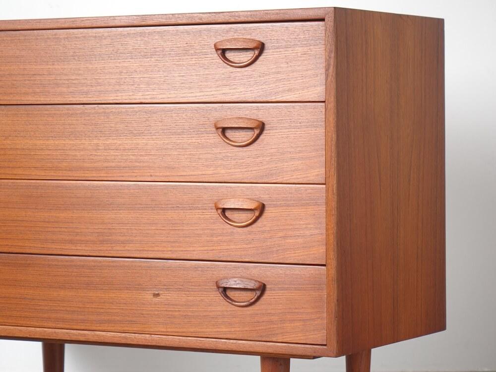 Vintage Teak 4-Drawer Chest by Kai Kristiansen for FM Møbler Vintage Teak 4-Drawer Chest by Kai Kristiansen for FM Møbler