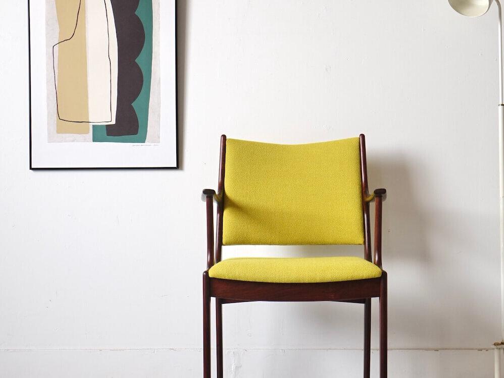 “UM85” Armchair in Rosewood by Johannes Andersen for Uldum Mobelfabrik