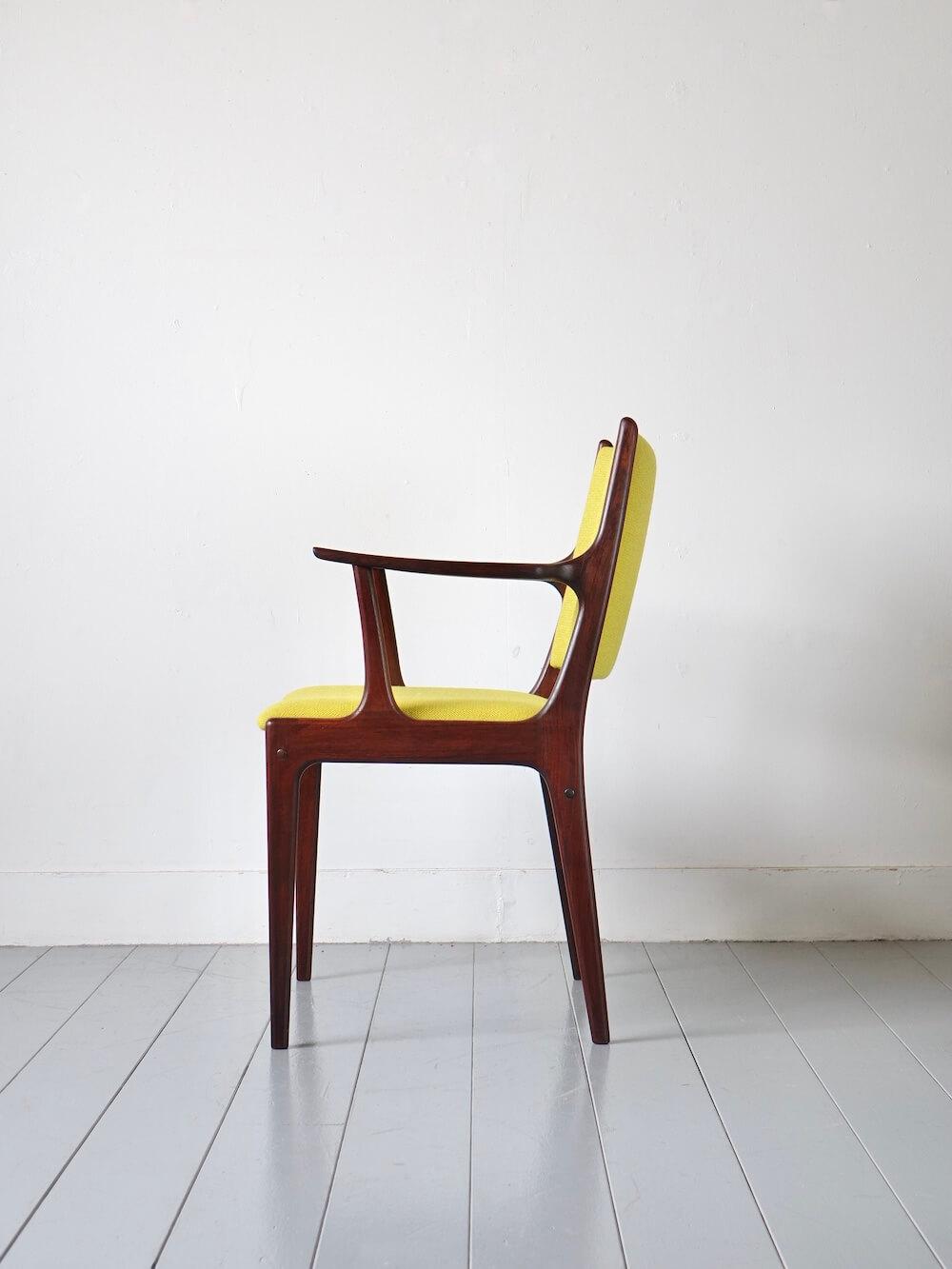 “UM85” Armchair in Rosewood by Johannes Andersen for Uldum Mobelfabrik