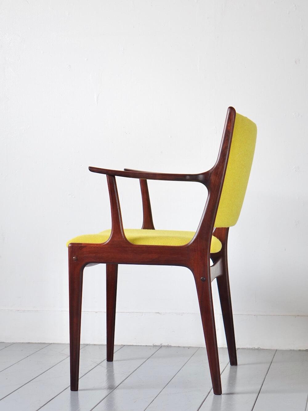 “UM85” Armchair in Rosewood by Johannes Andersen for Uldum Mobelfabrik