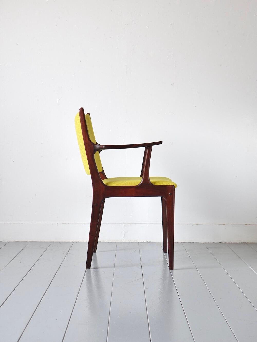 “UM85” Armchair in Rosewood by Johannes Andersen for Uldum Mobelfabrik