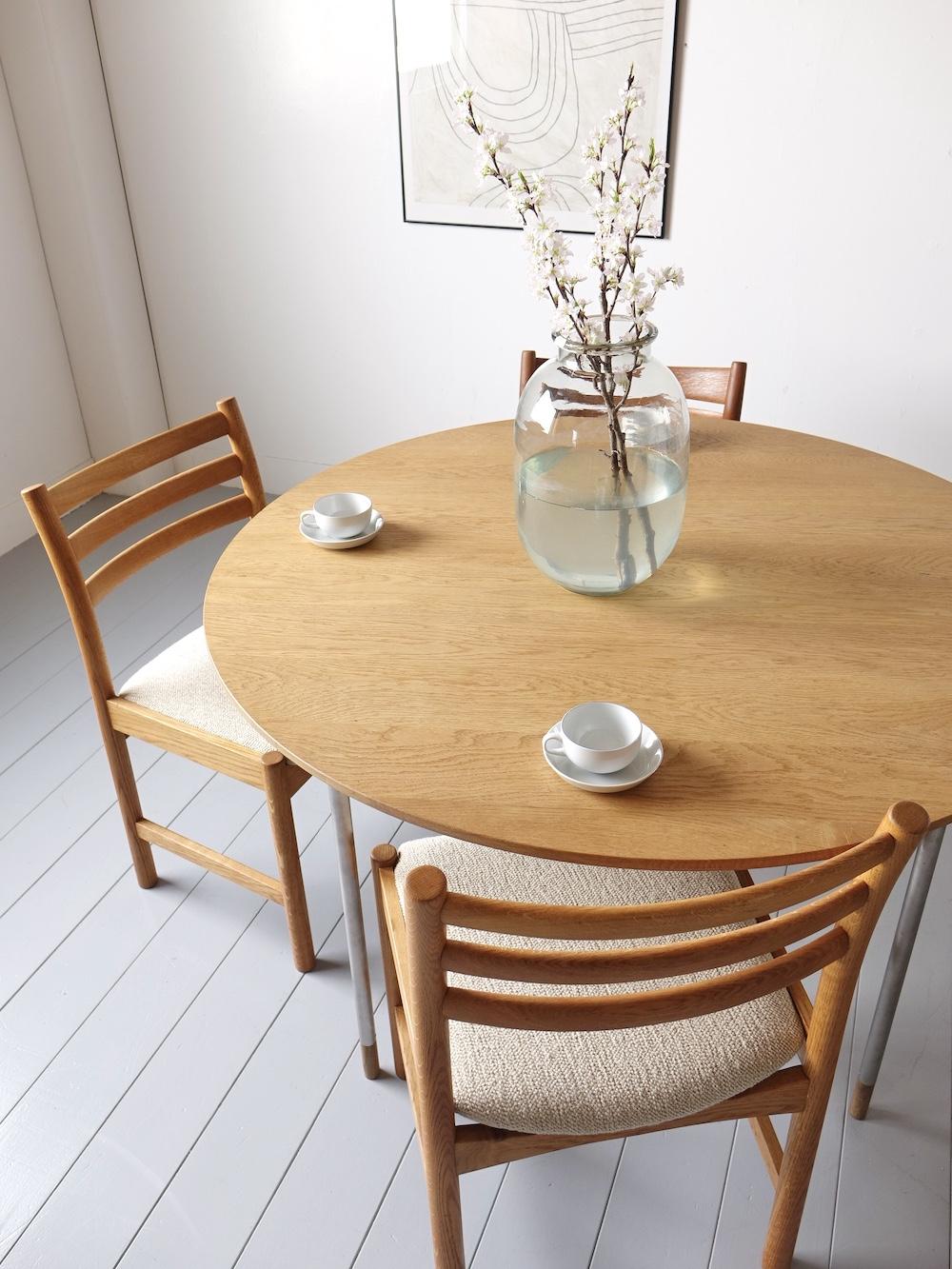 “Model.343” Dining chairs by Poul M Volther for Sorø Stolefabrik