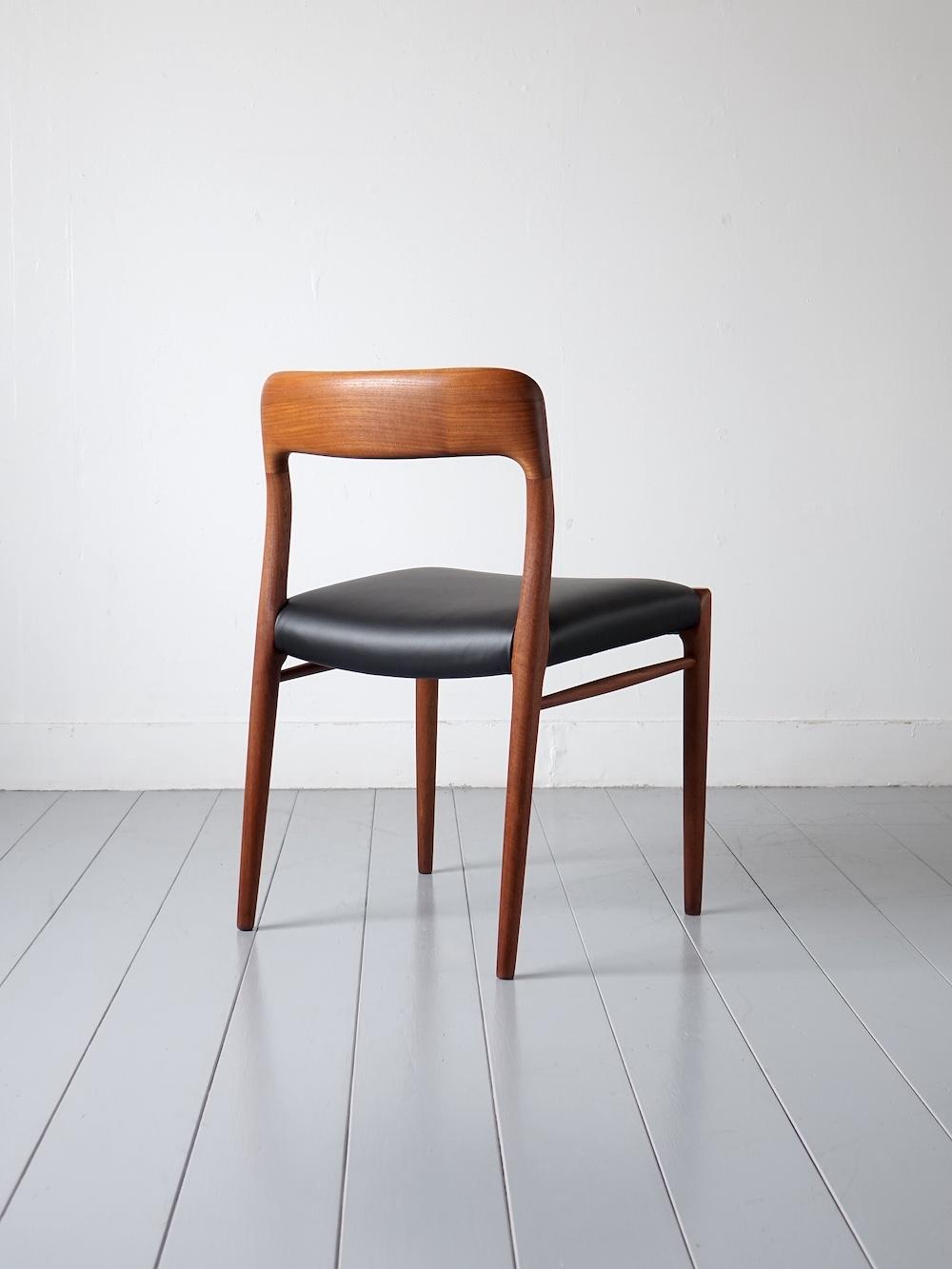 “No.75” Dining Chairs by N.O. Møller for J.L. Møllers Møbelfabrik