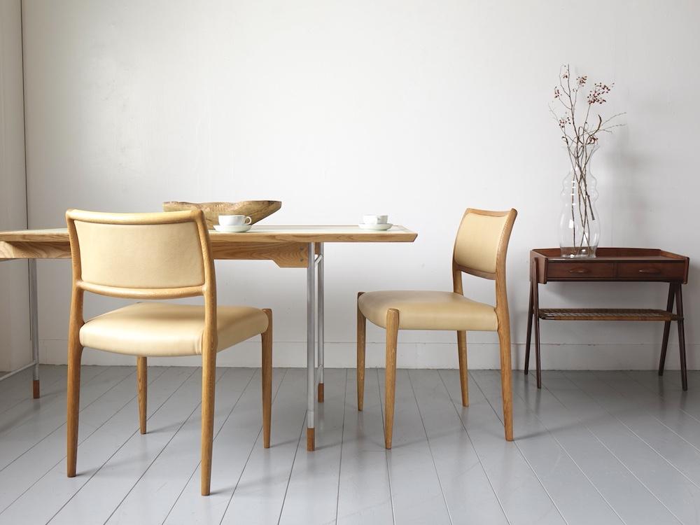 “No.80” Dining Chairs by N.O. Møller for J.L. Møllers Møbelfabrik