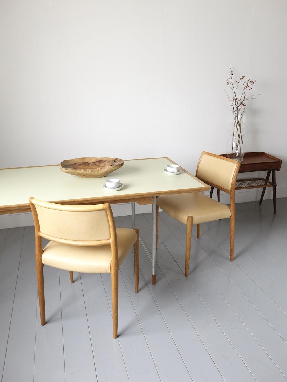 “No.80” Dining Chairs by N.O. Møller for J.L. Møllers Møbelfabrik “No.80” Dining Chairs by N.O. Møller for J.L. Møllers Møbelfabrik