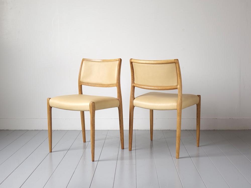 “No.80” Dining Chairs by N.O. Møller for J.L. Møllers Møbelfabrik