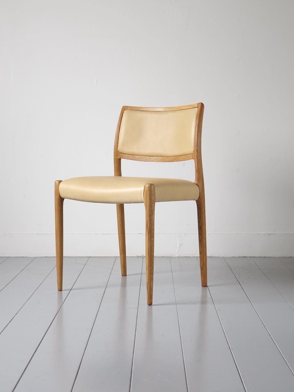“No.80” Dining Chairs by N.O. Møller for J.L. Møllers Møbelfabrik “No.80” Dining Chairs by N.O. Møller for J.L. Møllers Møbelfabrik